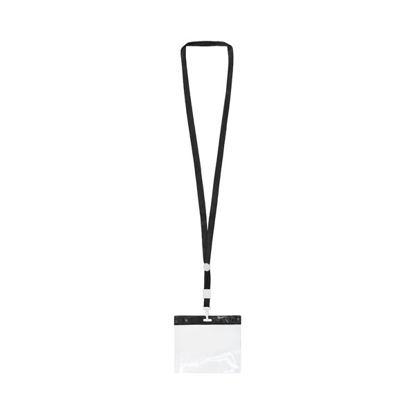 Lanyard mit Ausweishülle (schwarz)