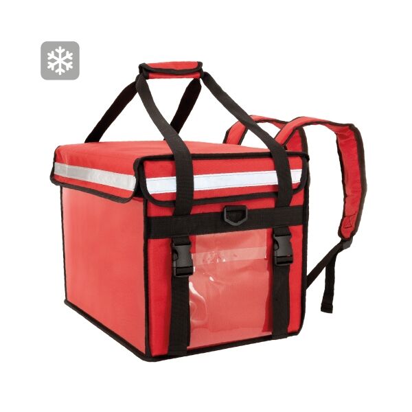 Pizza & Essenslieferung Rucksack isoliert
