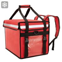 Pizza & Essenslieferung Rucksack isoliert