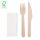 3er Besteckset aus FSC Holz 500er Pack