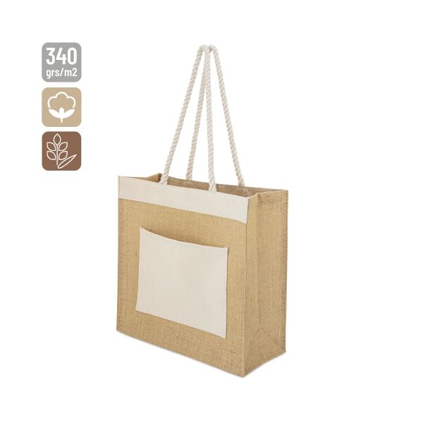 Tragetasche aus Jute 38x35x15cm