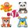 Mini Stofftier Mix "Tiere"