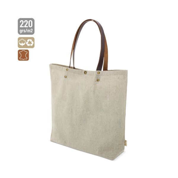 Canvas Tasche mit Ledergriffe "Mediva"