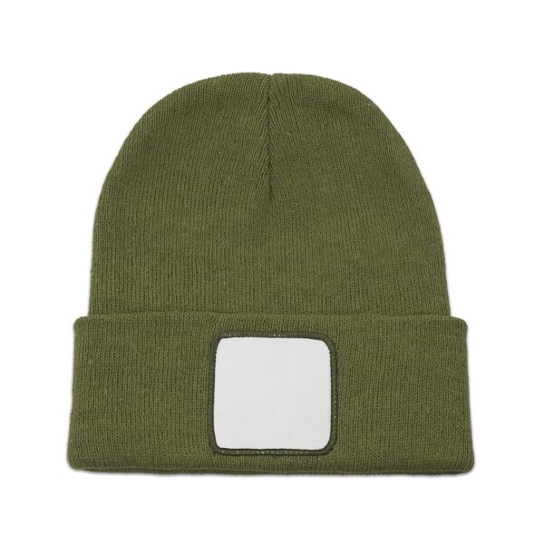 Strickmütze mit Plankette "Subli" (grün MILITAR)