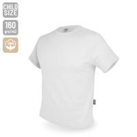 Kinder Baumwoll T-Shirt "Basic" wei&szlig;
