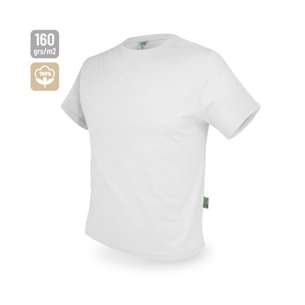 Baumwoll T-Shirt "Basic" weiß XXXL