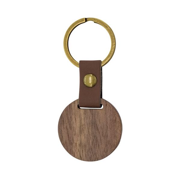 Holz Schlüsselanhänger Rund "Samoa"