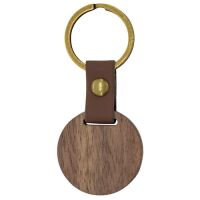 Holz Schlüsselanhänger Rund "Samoa"
