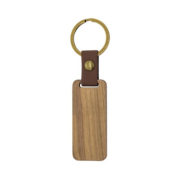 Holz Schlüsselanhänger Rechteck "Samoa"