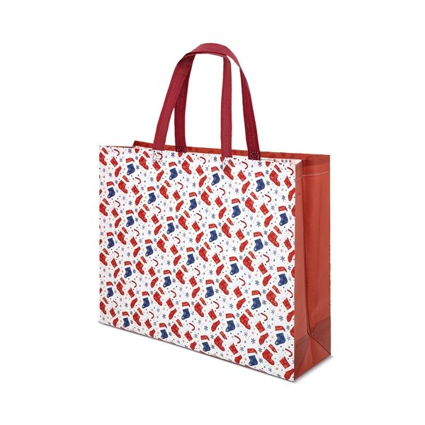 Geschenktasche Weihnachten weiss (42,5x33,5x12cm)