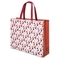 Geschenktasche Weihnachten weiss (42,5x33,5x12cm)