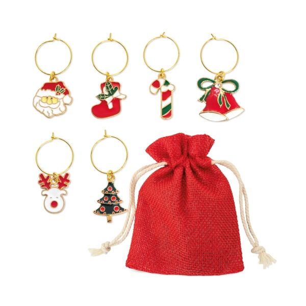 Glasmarkierer Christmas (6er Set)