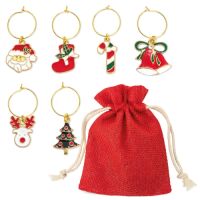 Glasmarkierer Christmas (6er Set)