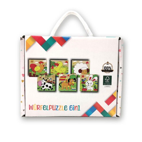 Würfelpuzzle 6in1