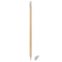 Holzbleistift mit Radiergummi (natur)