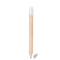 Mini Bleistift mit Radiergummi (natur)