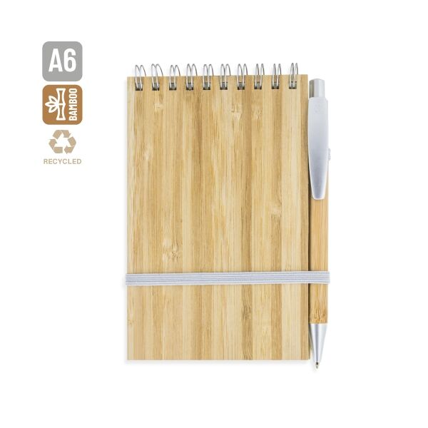 Notizblock mit Kugelschreiber "Bamboo"
