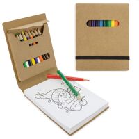 Malset mit Malblock und 12 Buntstiften