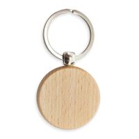 Schl&uuml;sselanh&auml;nger Holz "Rund"