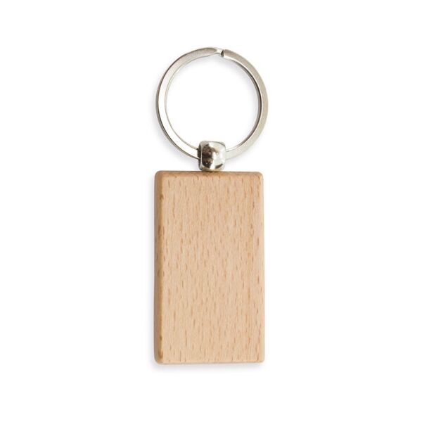 Schlüsselanhänger Holz "Rechteck"