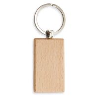 Schl&uuml;sselanh&auml;nger Holz "Rechteck"
