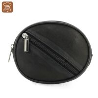 Schlüsseltasche "Leder" oval 10,5x8cm