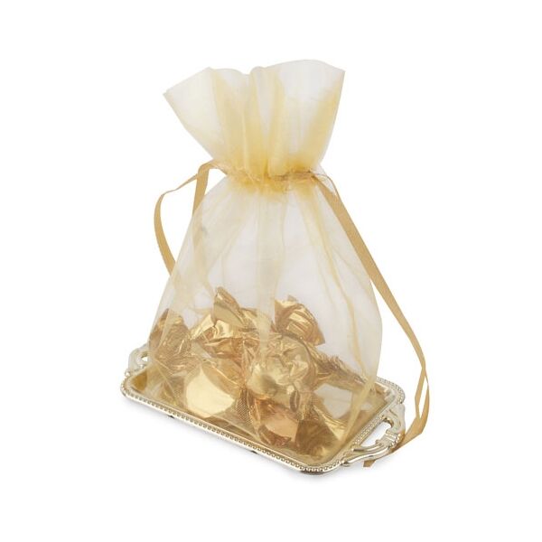 Organza-Beutel mit Tablett