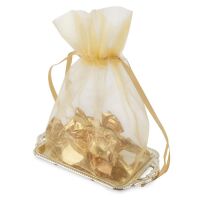 Organza-Beutel mit Tablett