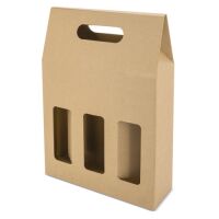 Kartonbox für 3 Flaschen