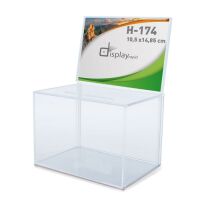Spendenbox & Losbox "S" ohne Schloss mit...