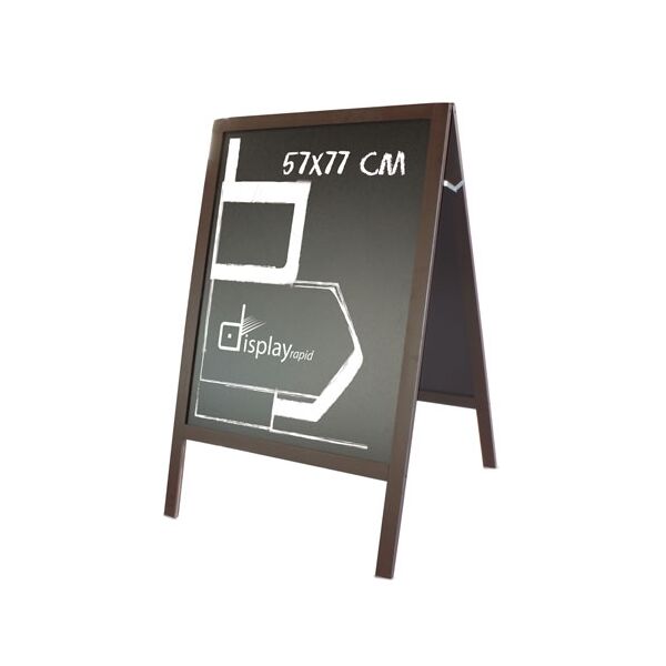 Gehwegstopper Doppelseitig Holz 57x77cm