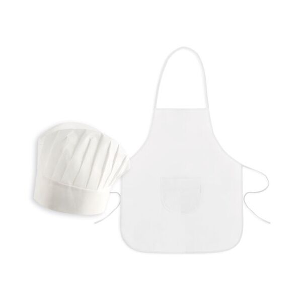 Schürze und Kochmütze Set für Kinder