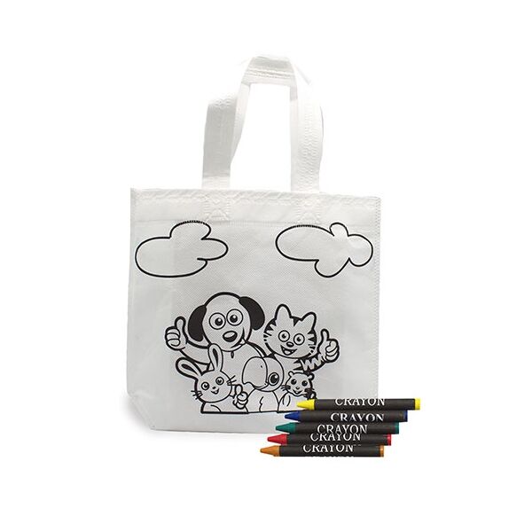 Bemalbare Tragetasche für Kinder 20x22x6,5cm