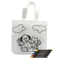 Bemalbare Tragetasche f&uuml;r Kinder 20x22x6,5cm
