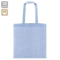 Baumwolltragetasche meliert mit langen Tragegriffen 38x42cm