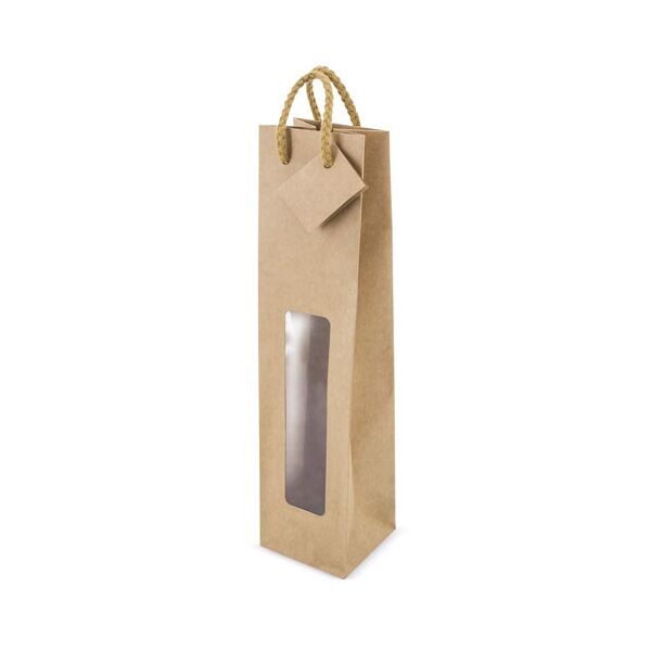 Flaschen Geschenktasche Nature Premium 9x9x38cm