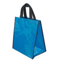 Gl&auml;nzende PP-Woven Tragetasche 34,5x34x21cm