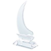 Glas Trophäe "Segel"