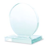 Glas Trophäe rund