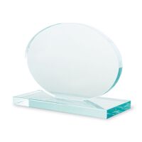 Glas Trophäe oval