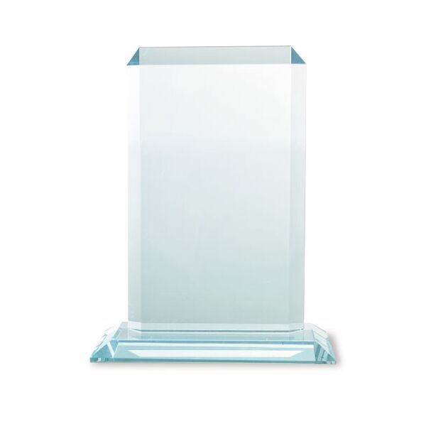 Glas Trophäe mit abgeschrägten Kanten