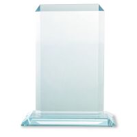 Glas Trophäe mit abgeschrägten Kanten