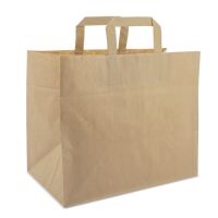 Papiertragetasche "Fast Food" 26x25x17cm
