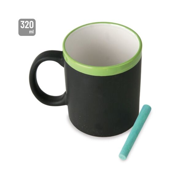 Keramik Tasse "Tafel" mit Kreide