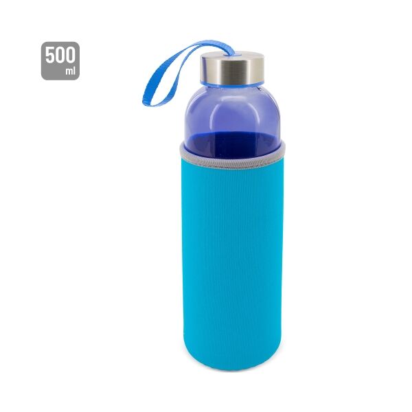Farbige Glasflasche "Zeppelin" 500ml