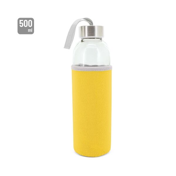 Glas Trinkflasche mit Hülle 500ml