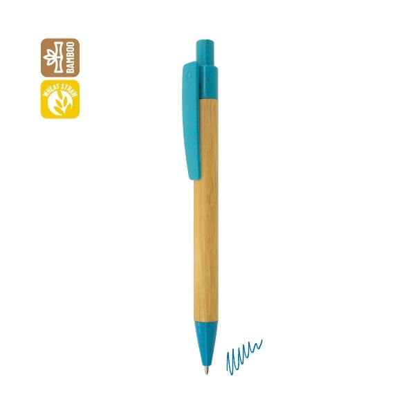 Bambus- und Weizenfaserstift "Terry" (blau)