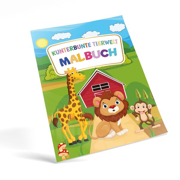 Malbuch Kunterbunte Tierwelt