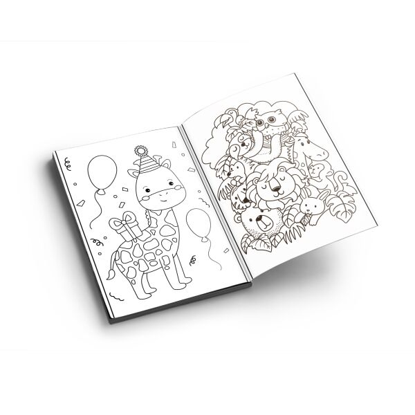 Malbuch Kunterbunte Tierwelt