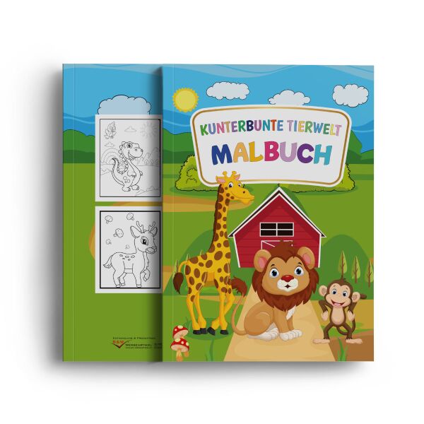 Malbuch Kunterbunte Tierwelt